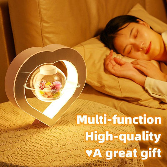 Valentines Day Gift Heart Floating Table LED Night Light Magnetic Levitation Creatives Lamp Desk Lamp Home Decor