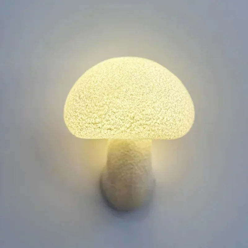 Cream Mushroom Wall Lamp Outdoor Bedroom Aisle Light