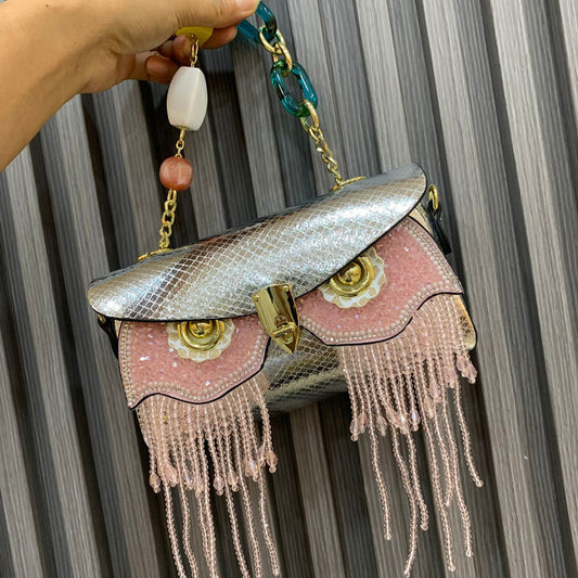 Bolso de hombro con diseño de búho a la moda para mujer