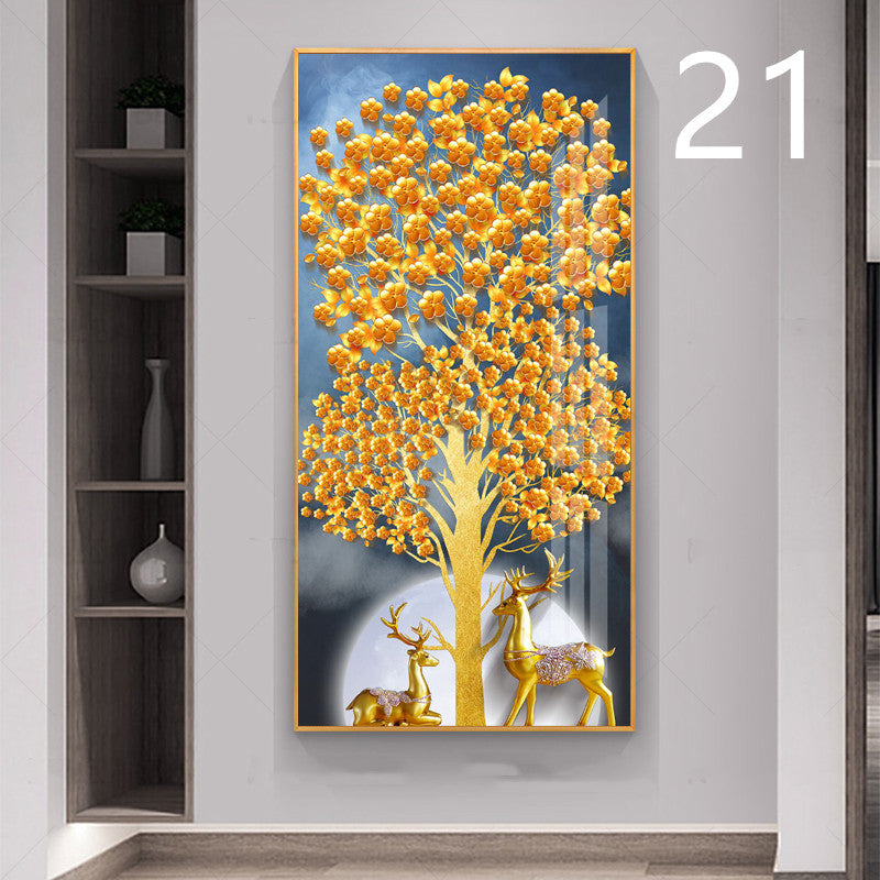 Póster de árbol de la fortuna, pintura en lienzo, imagen artística de pared