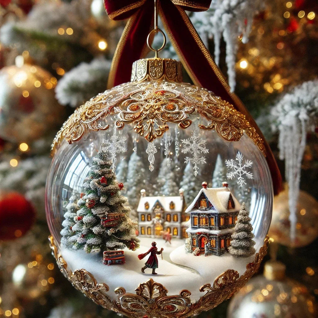 Pendentif en acrylique pour décoration de sapin de Noël