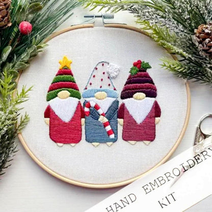 Cross-border New Embroidery Christmas Embroidery KIT Christmas KIT Embroidery Handicraft DIY Material