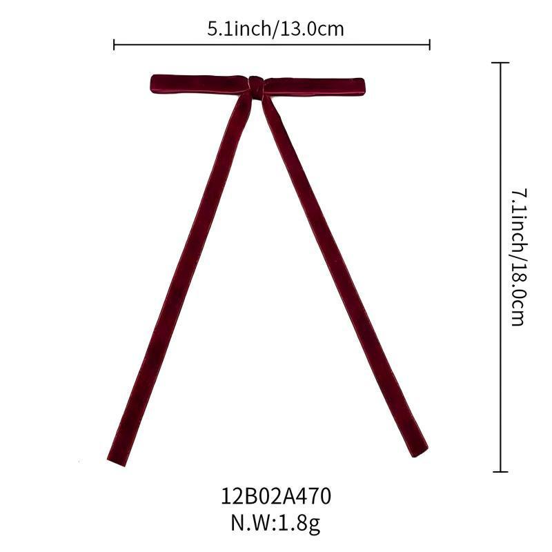 Lot de 12 bandes de velours avec nœud et décoration pour sapin de Noël