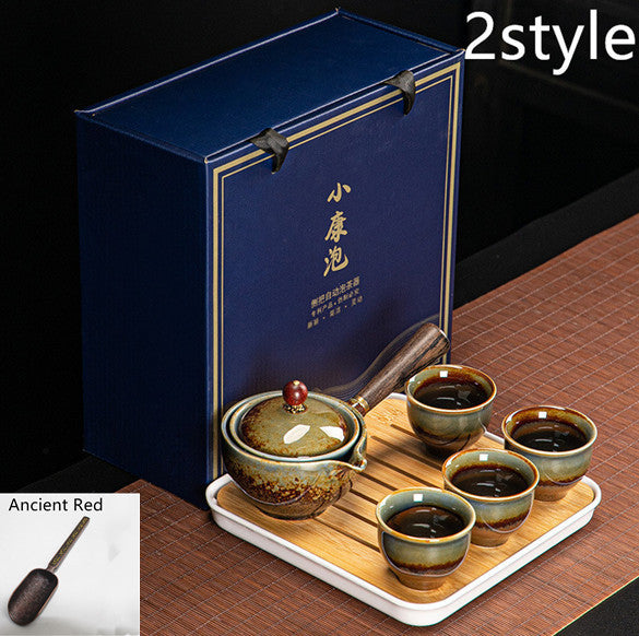 Juego de té y tetera Xiaoyao con rotación simple de 360 ​​grados Dongni