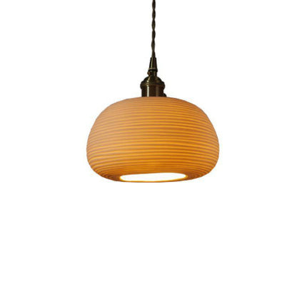 Japanese Style Nordic Brass Ceramic Pendant Light