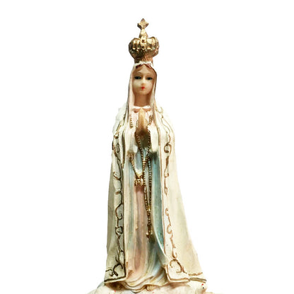 Sculpture notre-dame de Fatima et les trois bergers, ornement, accessoires pour la maison