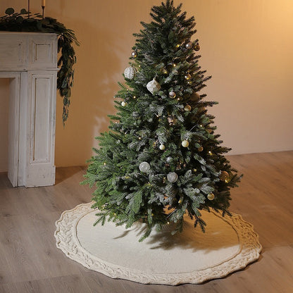 Tablier tricoté en laine pour sapin de Noël