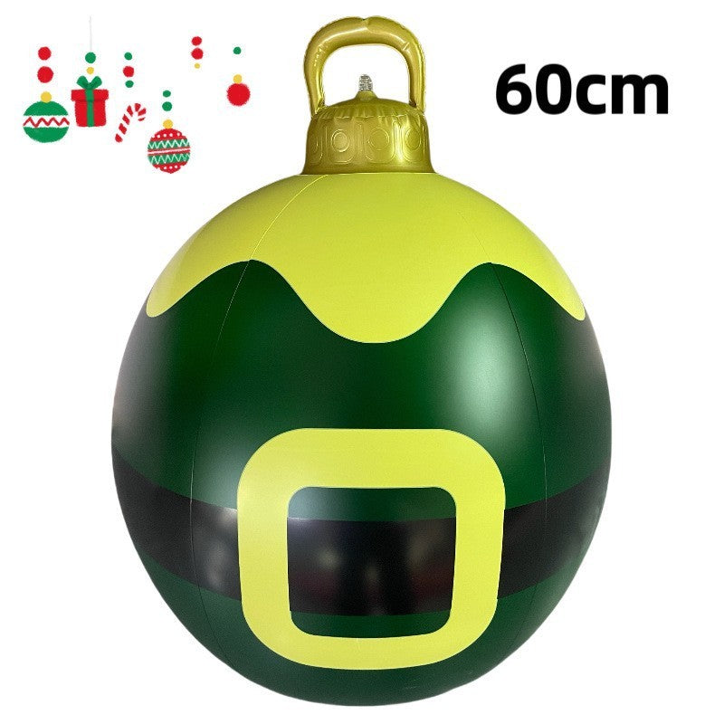 PVC Inflatable 60cm Christmas Ball Ornament Ball Venue Layout Party Atmosphere Ball Courtyard Layout