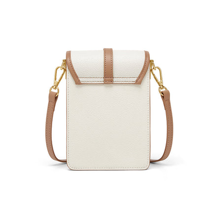 Bolso bandolera simple de cuero de moda para mujer