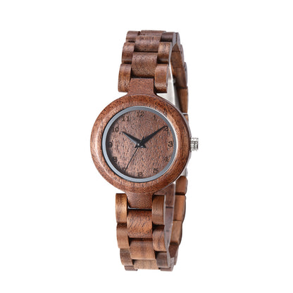 Reloj de cuarzo de moda con personalidad de tendencia de madera