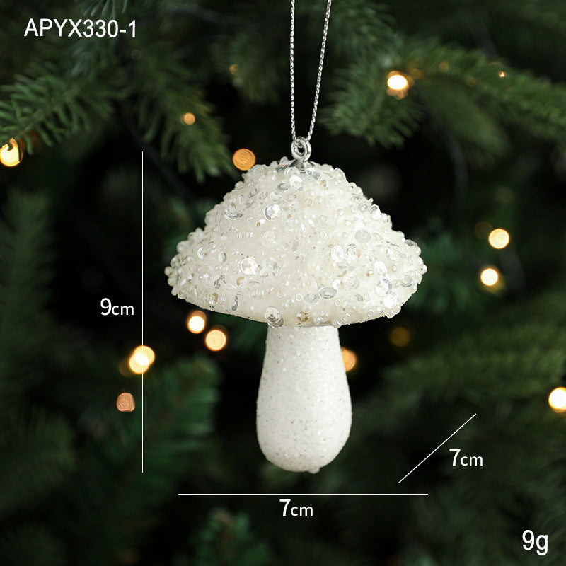 Pendentif créatif en forme de glace pour décoration d'arbre de Noël, petites pièces suspendues