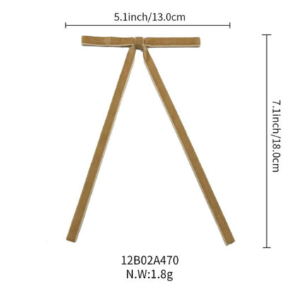 Lot de 12 bandes de velours avec nœud et décoration pour sapin de Noël