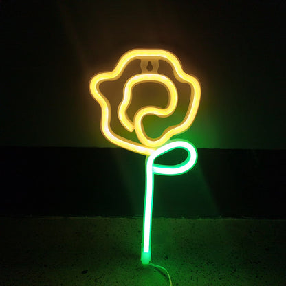 Bedroom Decoration Led Rose Neon Lights