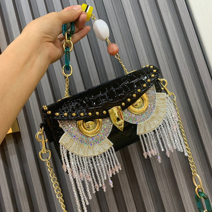 Women's Fashion Owl Underarm Shoulder Bag