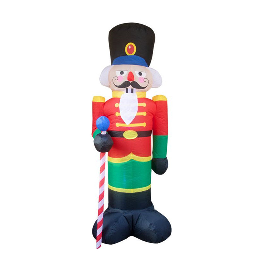 Inflatable Doll Night Light Merry Christmas Outdoor Santa Claus New Year Decoration Garden Soldier Toys Arrangement Props