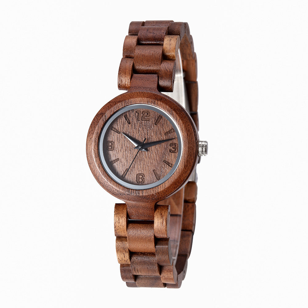 Reloj de cuarzo de moda con personalidad de tendencia de madera