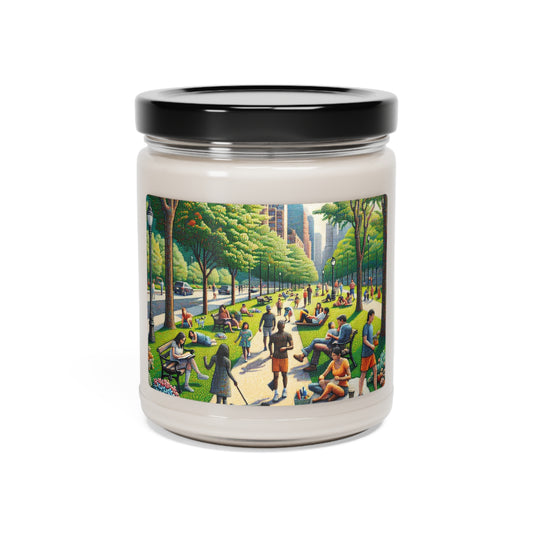 "Dotty Cityscape" - La bougie de soja parfumée Alien 9oz Style pointillisme