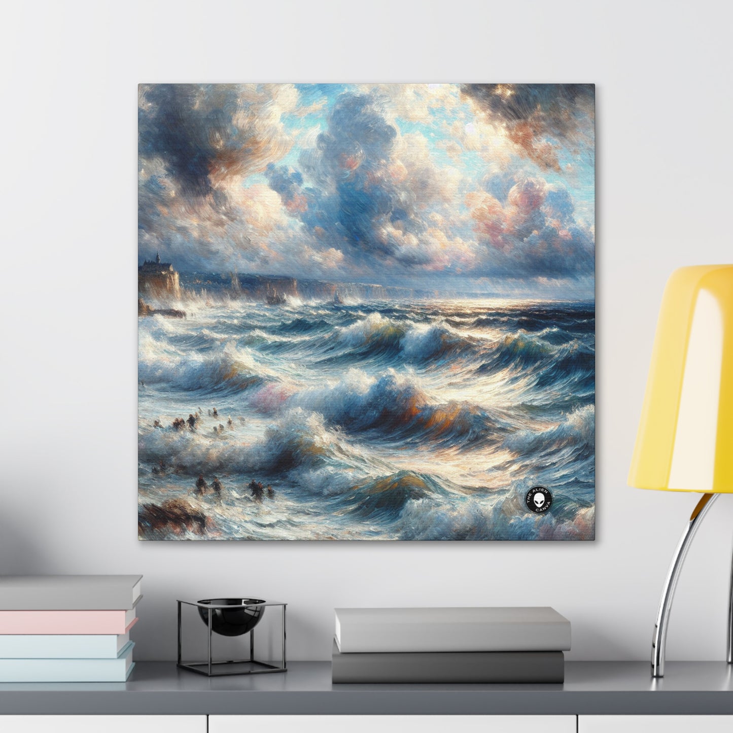 "Storm-Tossed Seas" - The Alien Canva Impressionism