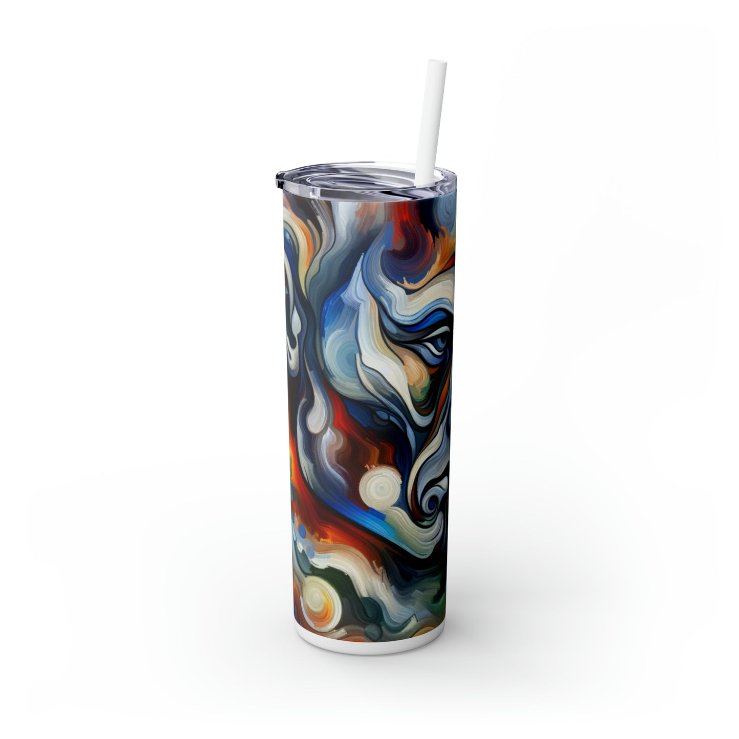 "Stirrings of the Soul" - The Alien Maars® Skinny Tumbler with Straw 20oz Expressionism