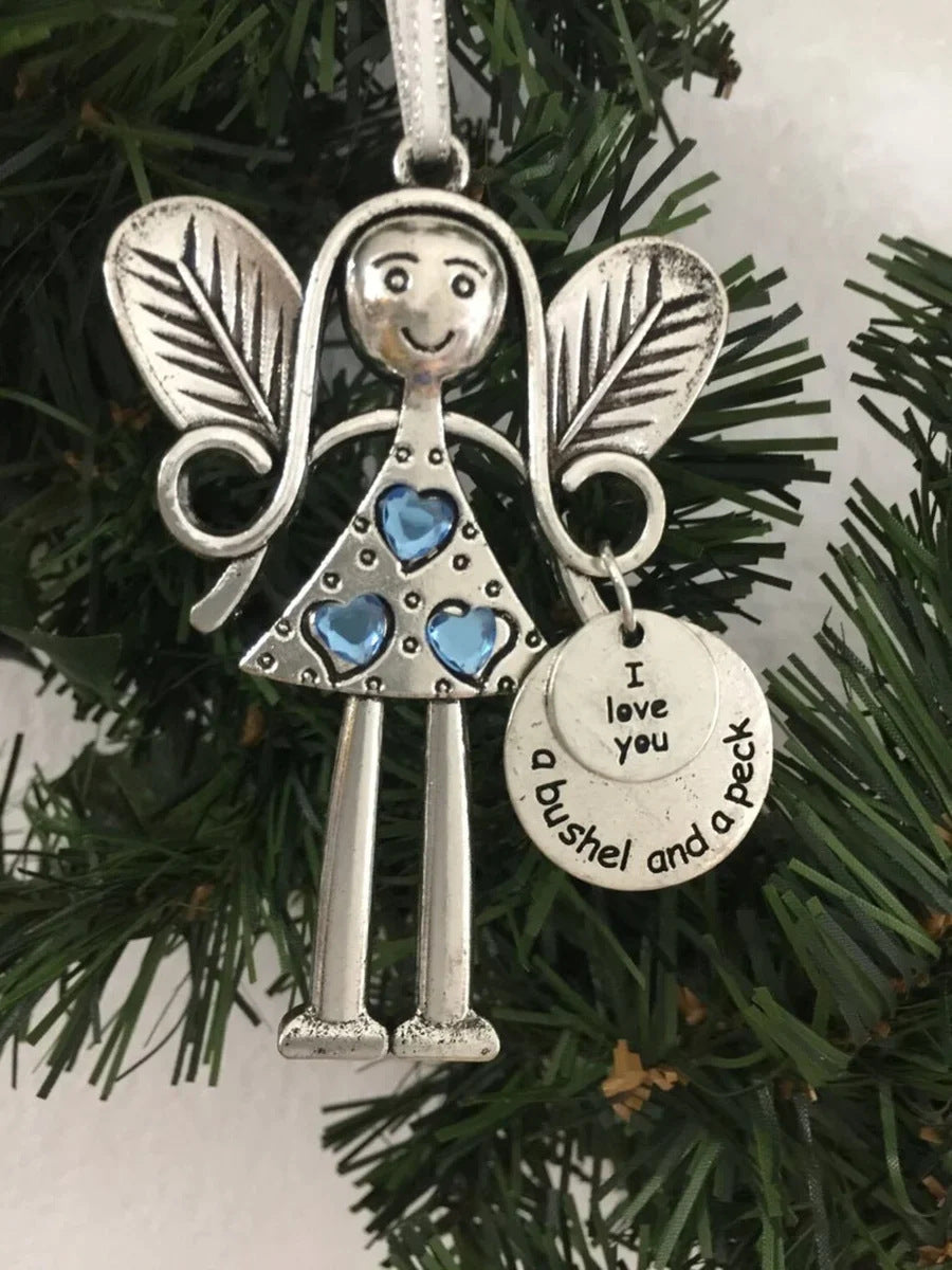 Pendentif décoratif en forme d'ange pour sapin de Noël