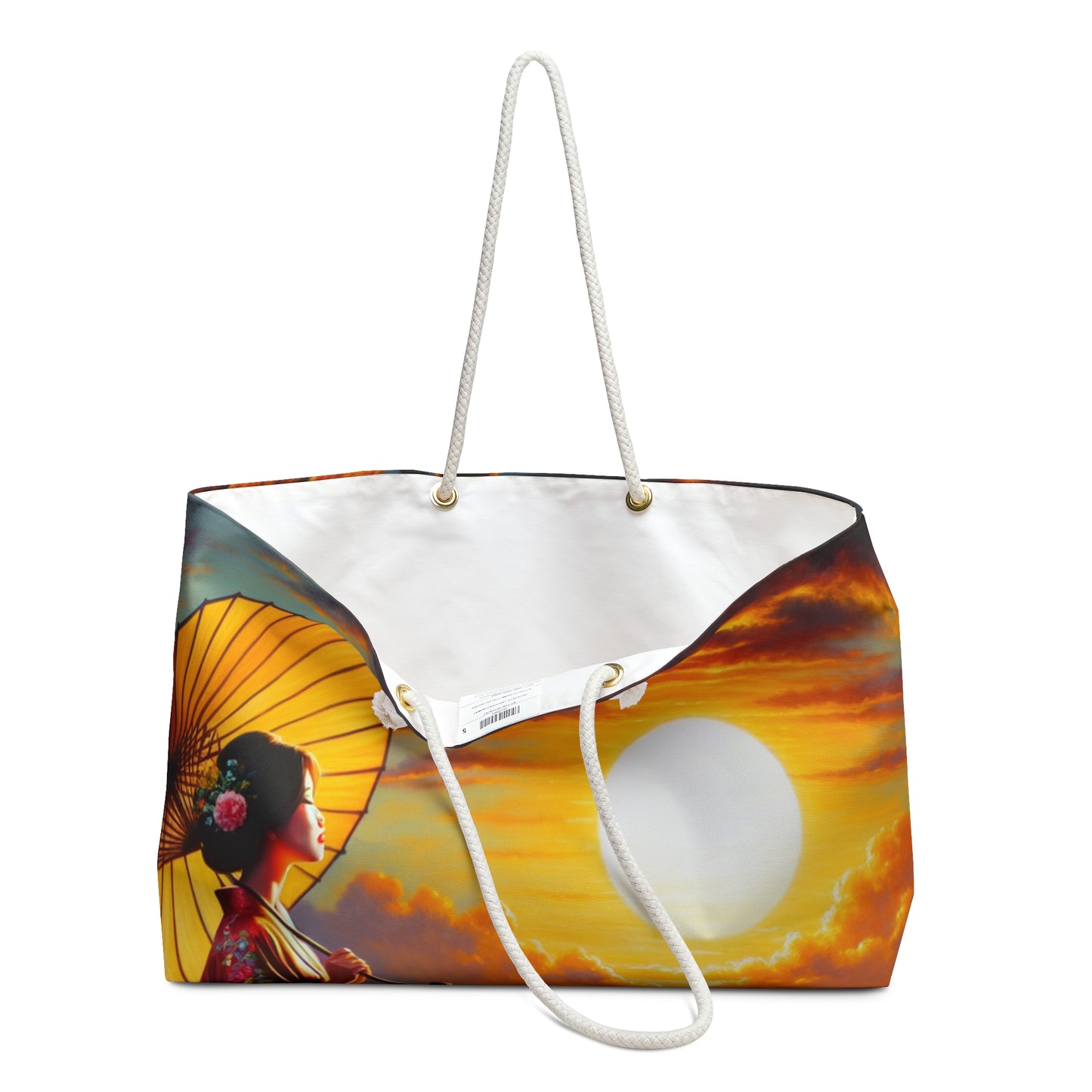 "Golden Reflections" - El bolso Alien Weekender estilo impresionista