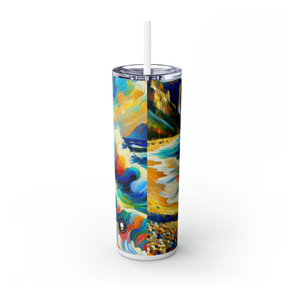 « The Fauvist Shore » - The Alien Maars® Skinny Tumbler avec paille 20oz Fauvisme