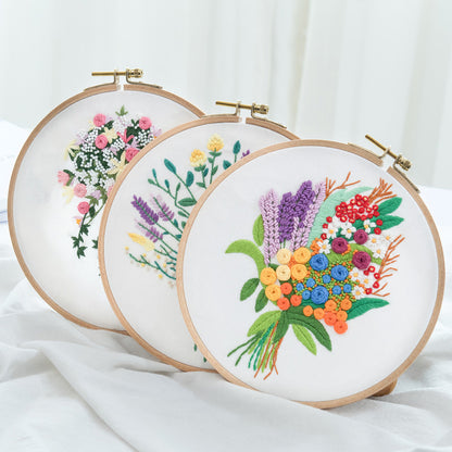 Paquet de matériel de broderie DIY