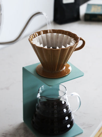 Hand-pushed filter cup ceramic handmade coffee filter cup