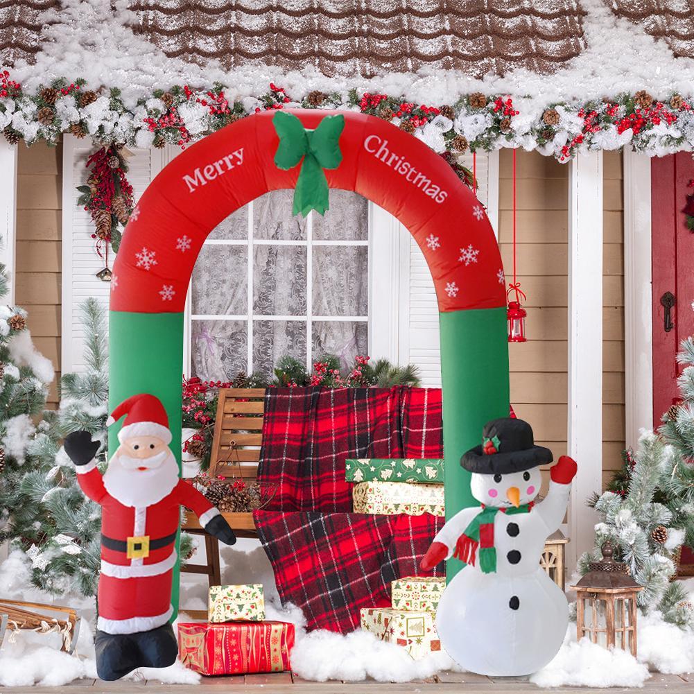 Arche géante gonflable pour père noël, bonhomme de neige, pour jardin, cour, ornements de noël, accessoires de décoration pour Festival de noël et du nouvel an