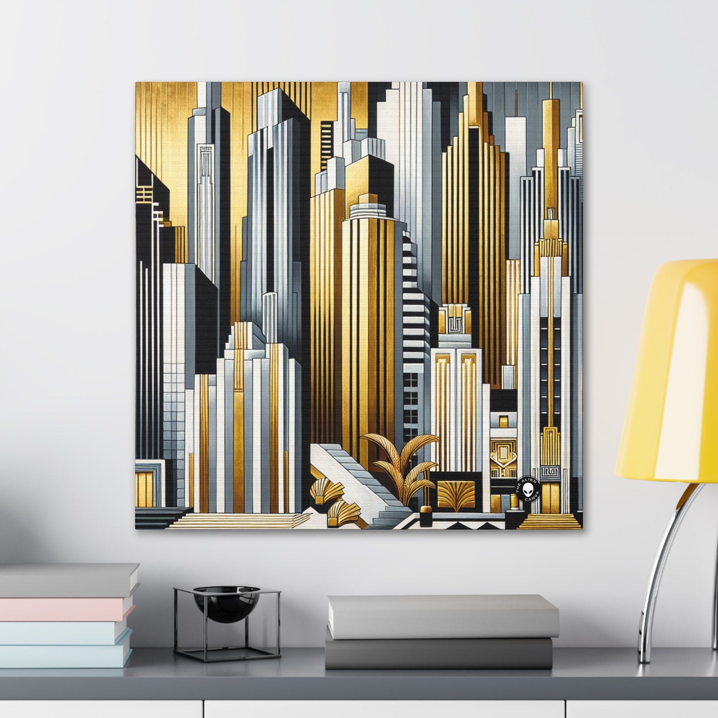 "Artistic Deco Dreamscape" - El Alien Canva Art Deco