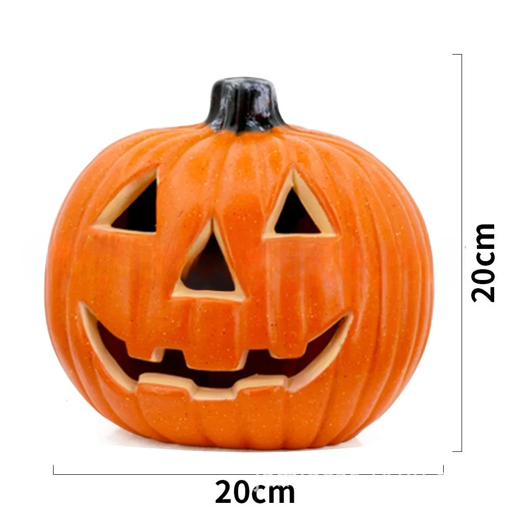 Lampe LED en forme de citrouille, lanterne décorative, visage fantôme, lumière citrouille, thème d'Halloween, fête, maison, intérieur, extérieur, cour, jardin, décoration 