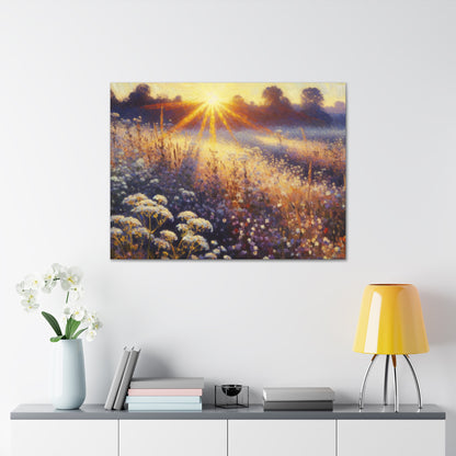 "Wildflower Sunrise" - The Alien Canva Impressionism Style