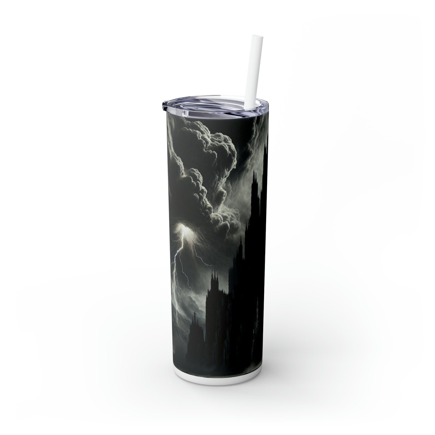 "Sauron's Shadow Tower" - The Alien Maars® Skinny Tumbler avec paille 20oz