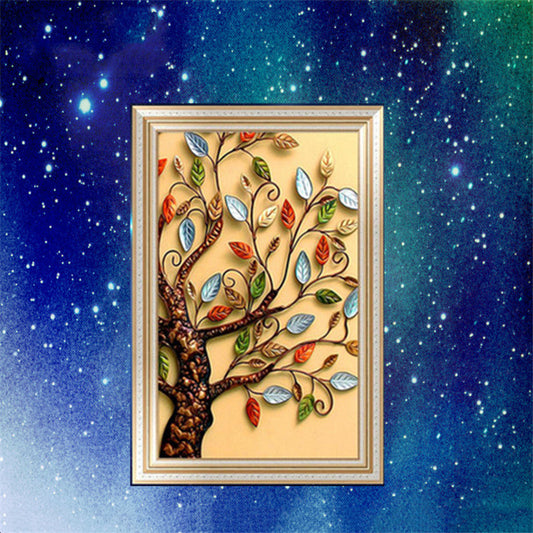 5D diamond painting fortune tree