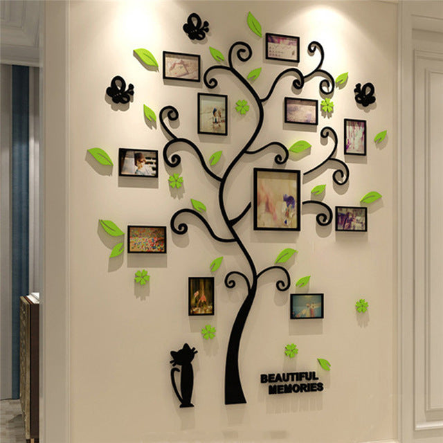 Sticker Mural Arbre Cadre photo de famille