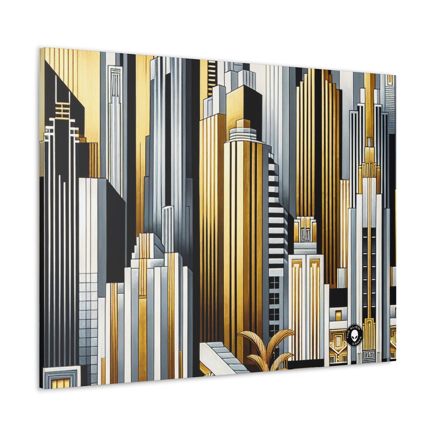 "Artistic Deco Dreamscape" - The Alien Canva Art Deco