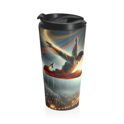 "The Aerial Acrobat" - The Alien Stainless Steel Travel Mug Photorealism