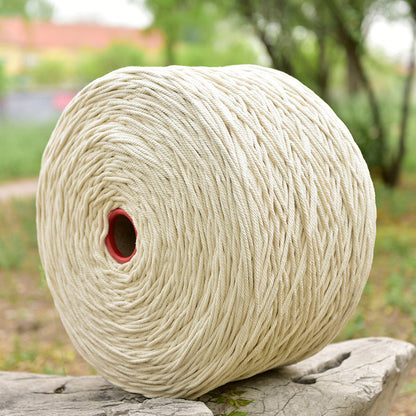 White cotton cord tied decorative cord