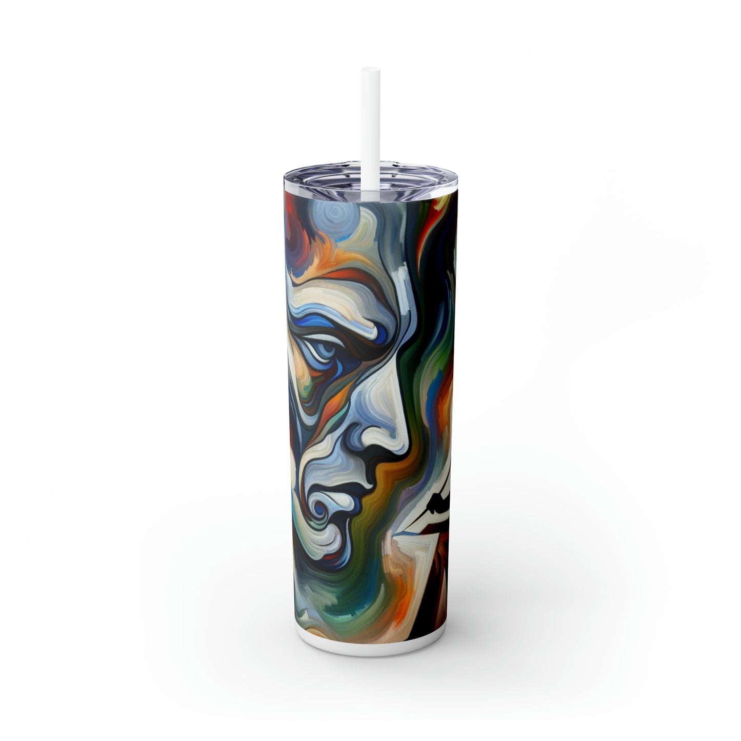 "Stirrings of the Soul" - Vaso delgado con pajita de Alien Maars® de 20 oz Expresionismo