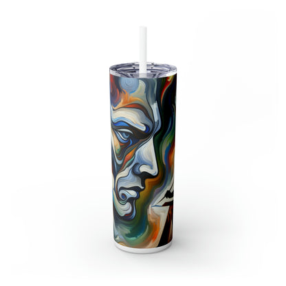 « Stirrings of the Soul » - The Alien Maars® Skinny Tumbler avec paille 20oz Expressionnisme