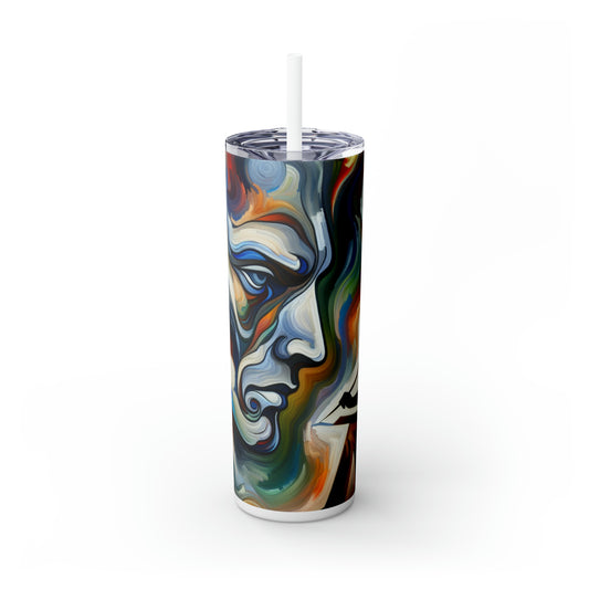 « Stirrings of the Soul » - The Alien Maars® Skinny Tumbler avec paille 20oz Expressionnisme