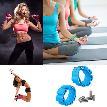 Pulsera de pesas para yoga y fitness.