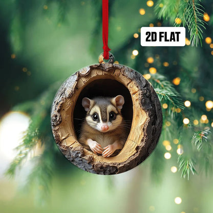 Christmas Tree Decorations Small Animal 2D Flat Print Acrylic Small Pendant