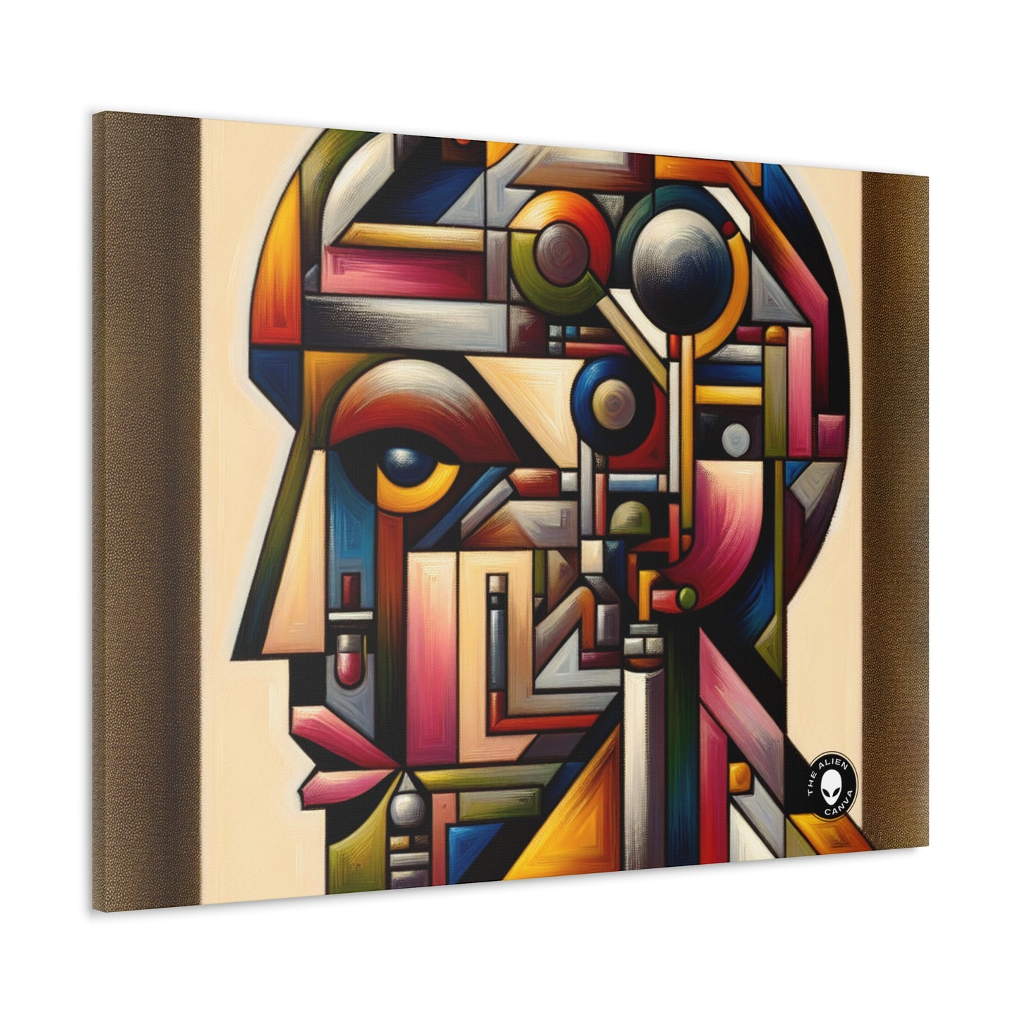 "My Cubist Reflection" - The Alien Canva Cubism