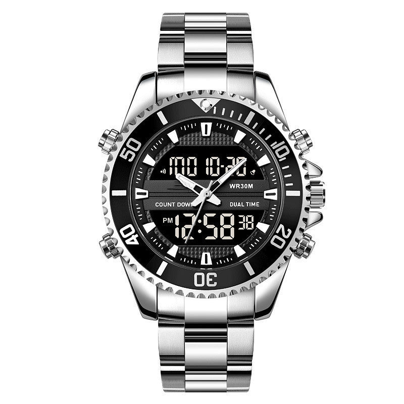 Men's Fashion Multifunctional Outdoor Sports Dual Display Watch