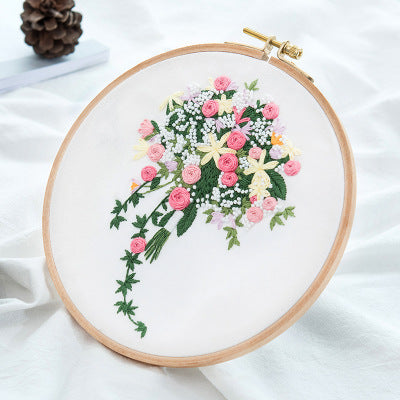 Paquet de matériel de broderie DIY