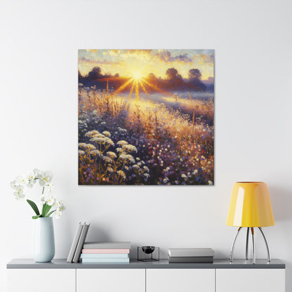 "Wildflower Sunrise" - The Alien Canva Impressionism Style