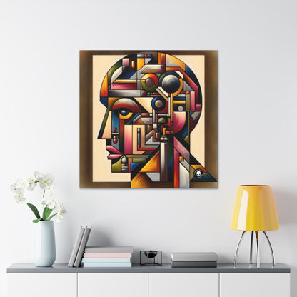 "My Cubist Reflection" - The Alien Canva Cubism