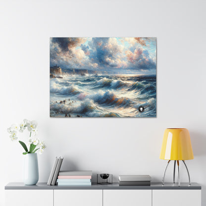 "Storm-Tossed Seas" - The Alien Canva Impressionism