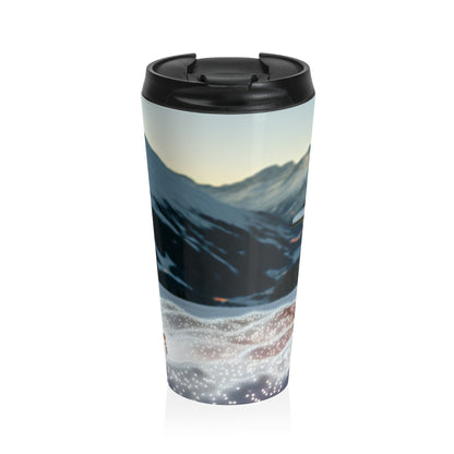 "Winter Hideaway" - The Alien Stainless Steel Travel Mug Photorealism Style